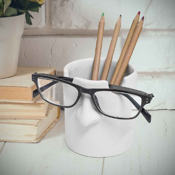 Pot à crayons et repose lunettes