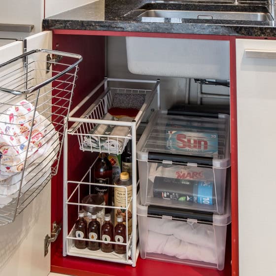 Boîte de rangement en plastique avec couvercle 14 litres