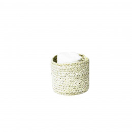 Petit panier rond en fibre naturelle S