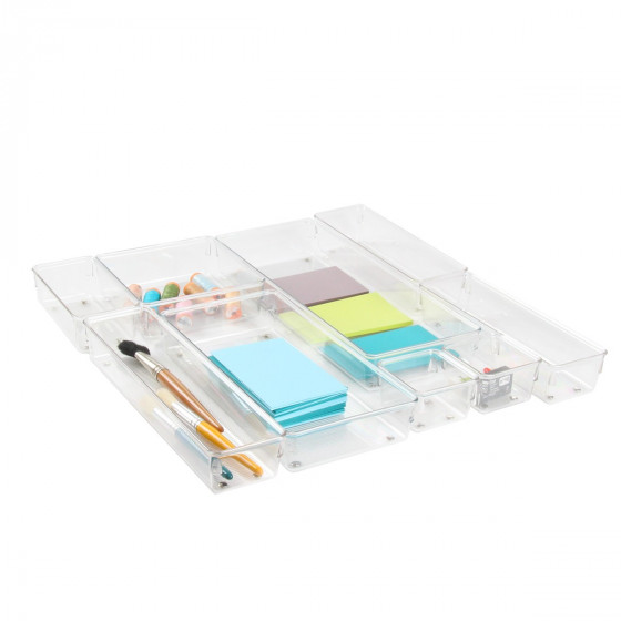 Organisateur carré en acrylique pour tiroirs