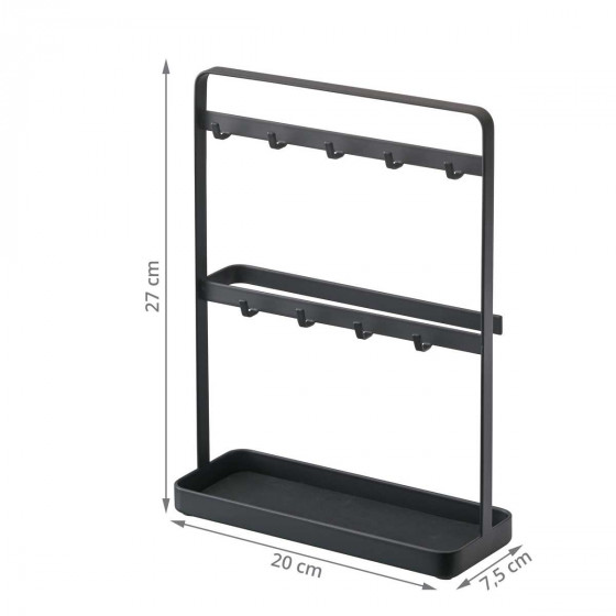 Support de rangement noir pour clés