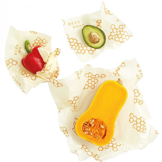 Set 3 papiers d'emballage réutilisable