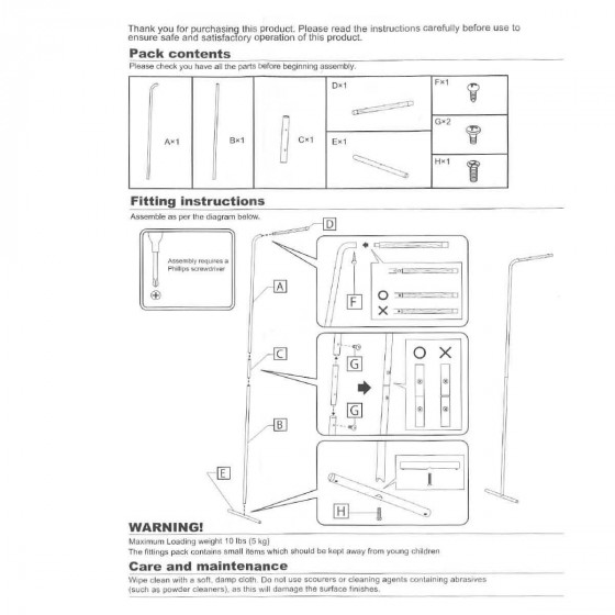 Portant à vêtements mural