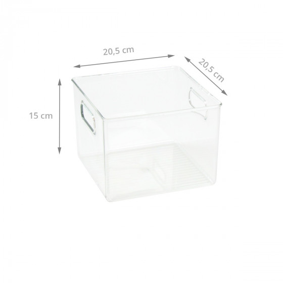 Organisateur M de réfrigérateur ou placard en plastique transparent