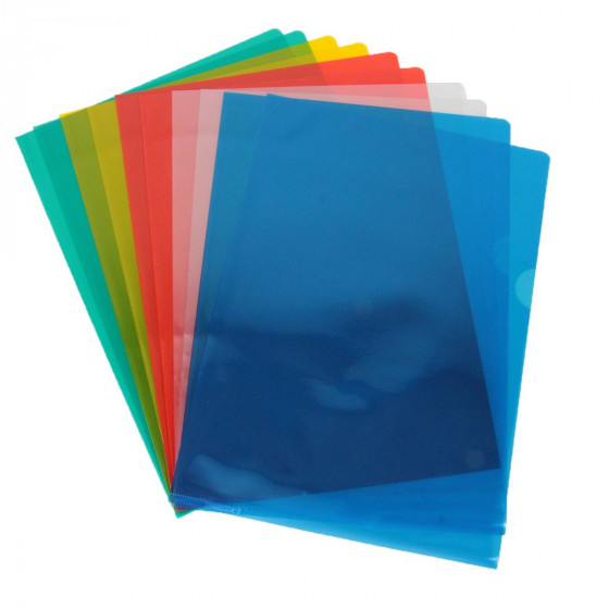 Pochettes colorées en PVC