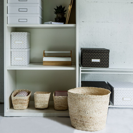 Panier rond pour salle de bain L