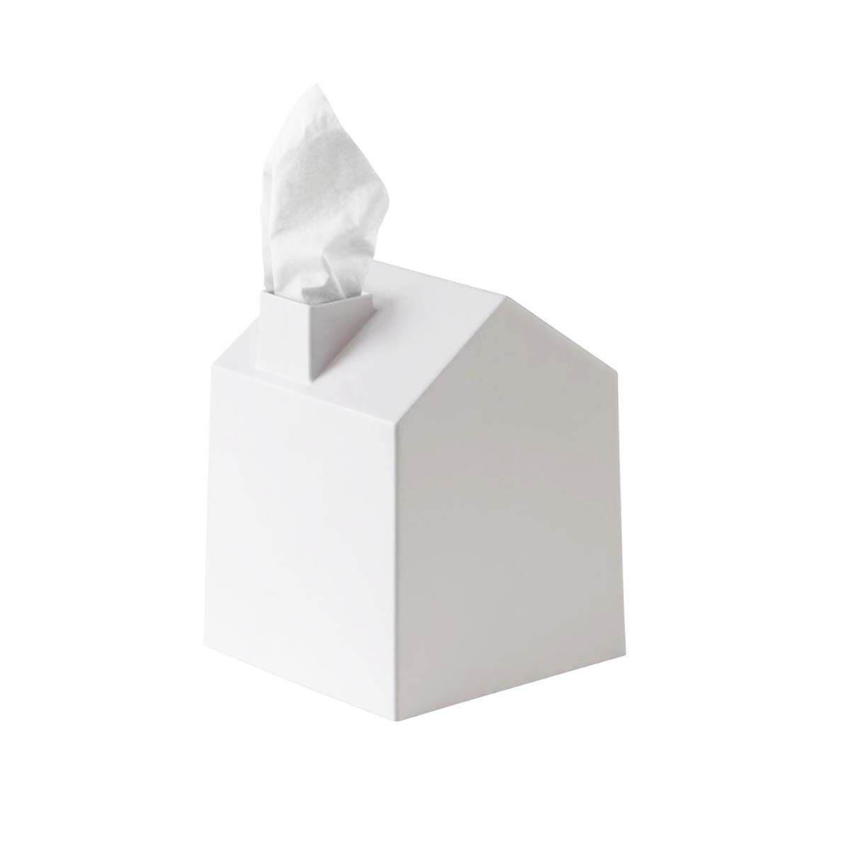 Boîte à mouchoirs blanche en forme de maison - ON RANGE TOUT
