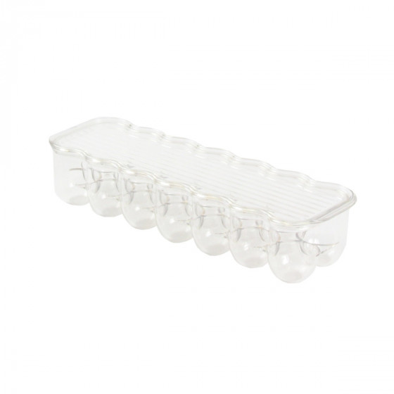 Boîte à 14 oeufs en plastique transparent