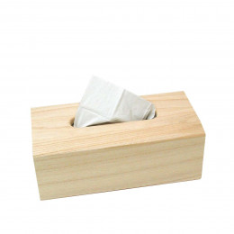 Boîte à mouchoirs en bois