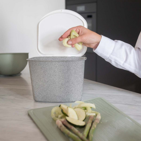 Poubelle à compost de cuisine en cellulose