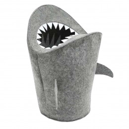 Panier à jouets requin en feutre