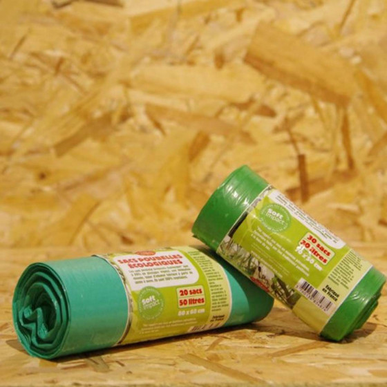30 sacs poubelle écologiques et français 30 litres