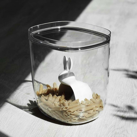 Boîte alimentaire transparente avec cuillère mesure 3,5L