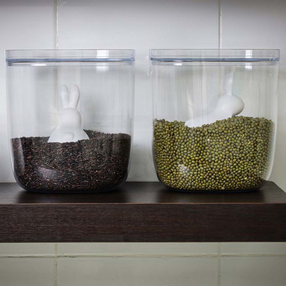 Boîte alimentaire transparente avec cuillère mesure 3,5L