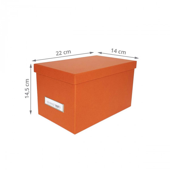 Boîte à CD en carton orange