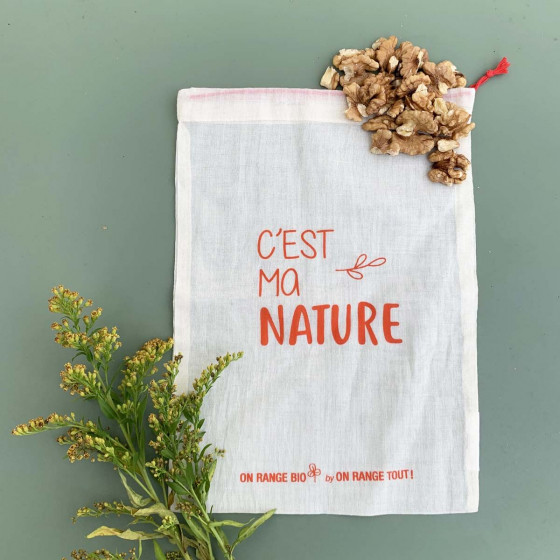 Sac à vrac en coton biologique pour céréales