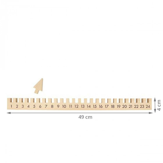 Calendrier de l'Avent original en bois