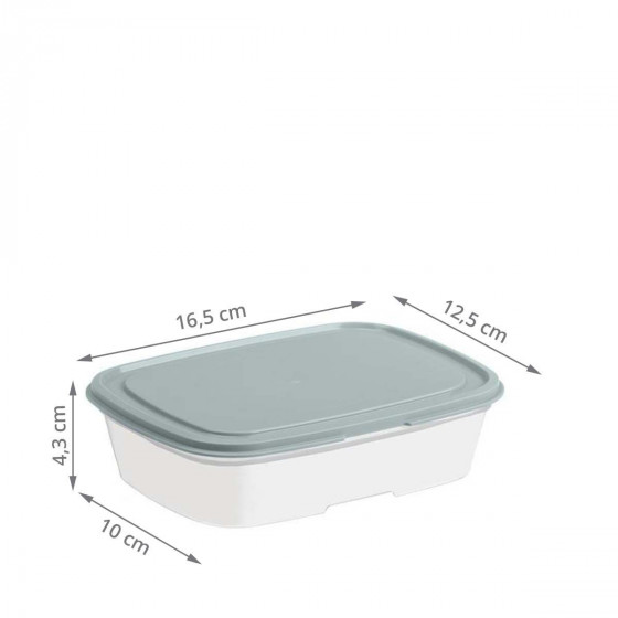 Boîte alimentaire en matériau biologique et renouvelable 0,5 L