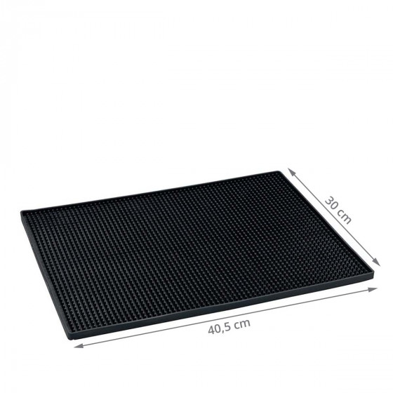 Tapis égouttoir en silicone noir