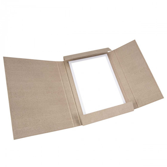 Boîte porte-documents en carton épais à élastique