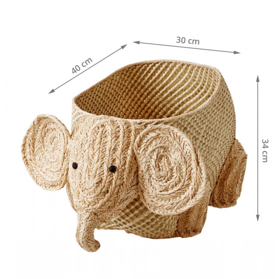 Panier de rangement décoratif - Éléphant