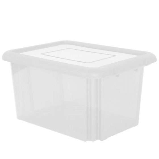 Boîte de rangement en plastique transparent 55 litres