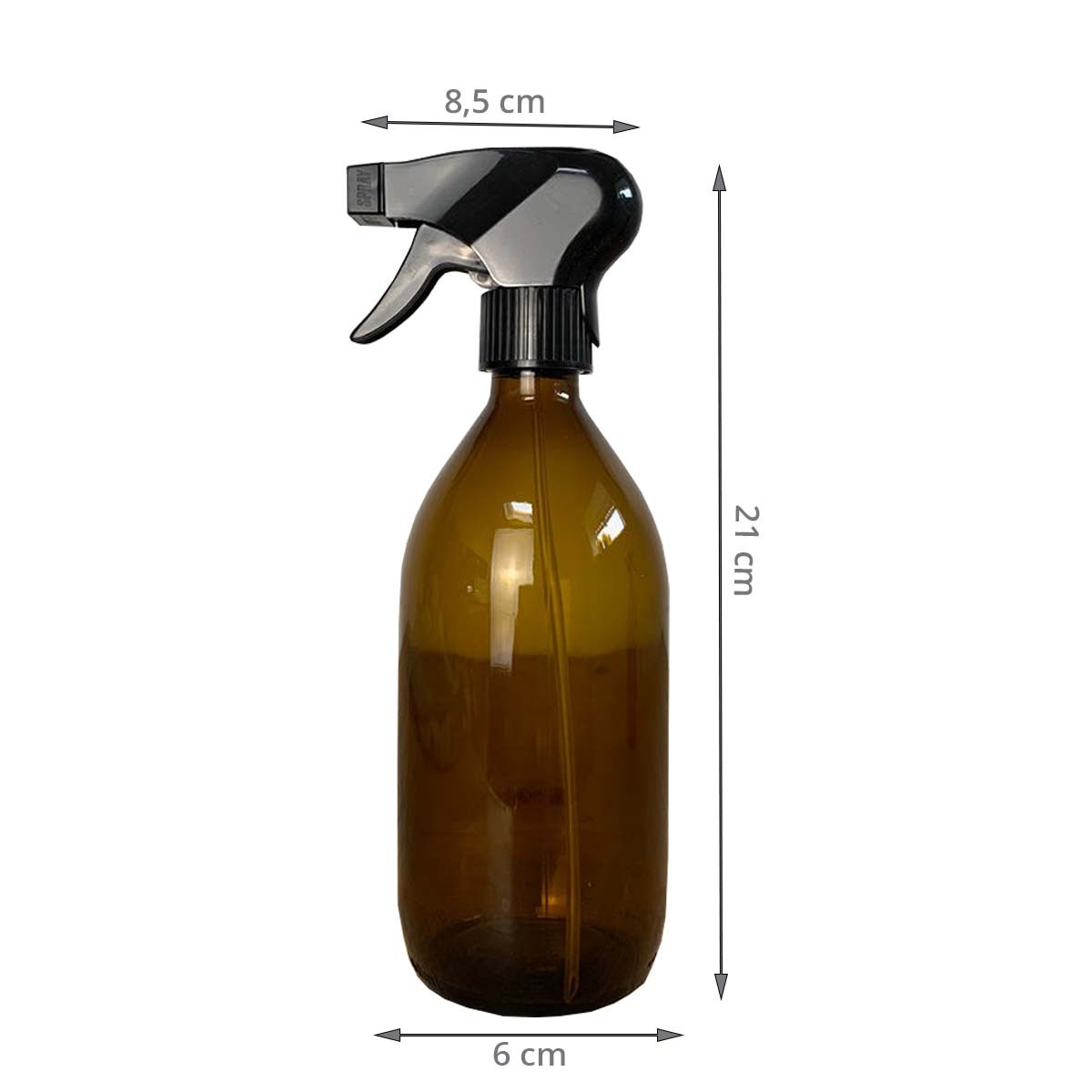 Pulvérisateur en verre ambré - 300 ml - ON RANGE TOUT