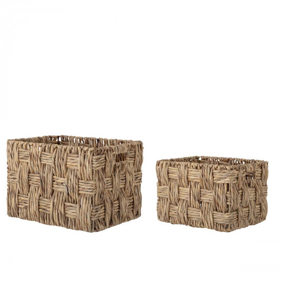2 paniers de rangement rectangulaires
