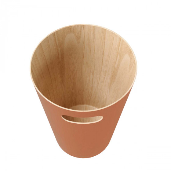 Corbeille à papier en bois coloré