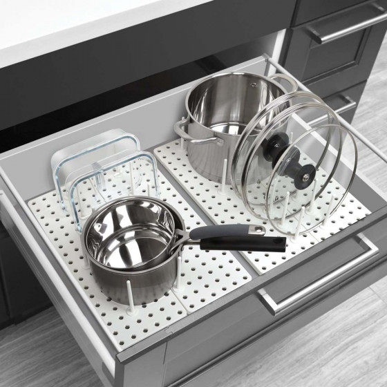 Rangement pour couvercles et boîtes alimentaires