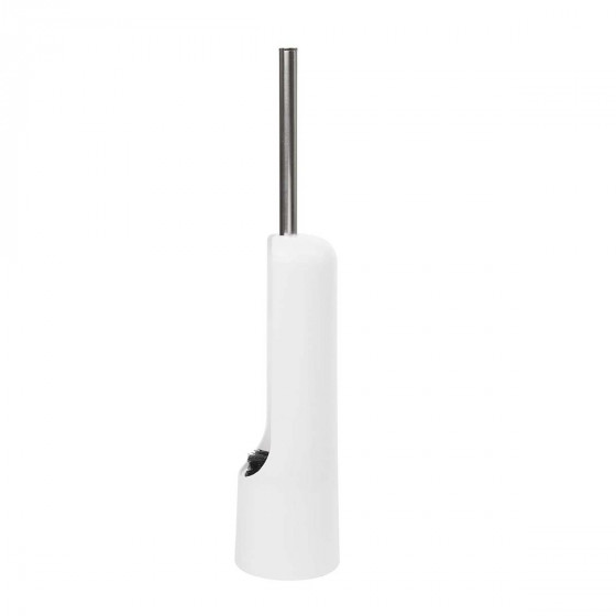 Brosse de toilette blanche à tête noire