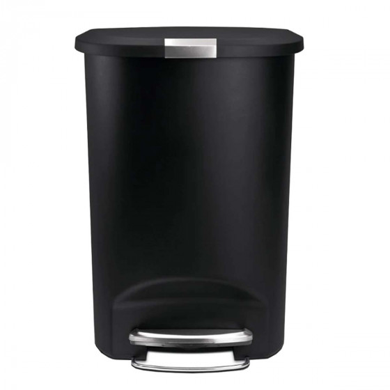 Poubelle noire demi-lune 50 litres