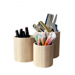 Hosaire Pot à Crayons Maille de métal Porte-stylo de mode solid Couleur Boîte de rangement pour Maison/Bureau 5 couleurs facultatives-Bleu 