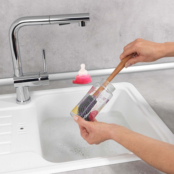 Goupillon en silicone pour carafe et verres