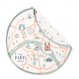Tapis sac de rangement plan de Paris