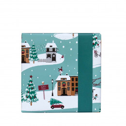 Rouleau de papier cadeau noël double face