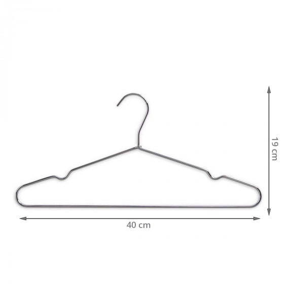 4 cintres en métal épais