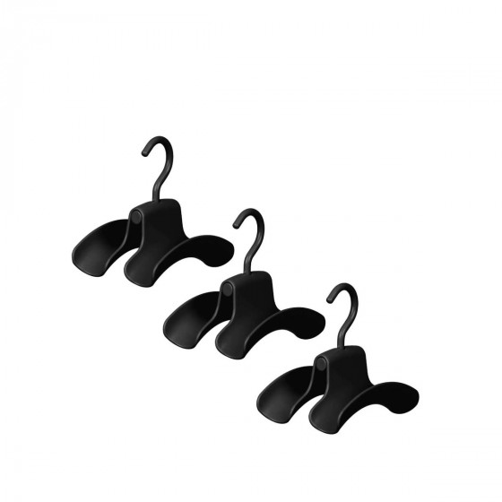 3 cintres noirs pour sac à main