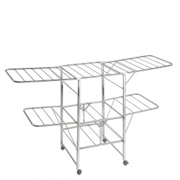 Grand étendoir à linge en inox
