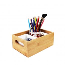 Petite caisse de rangement en bambou