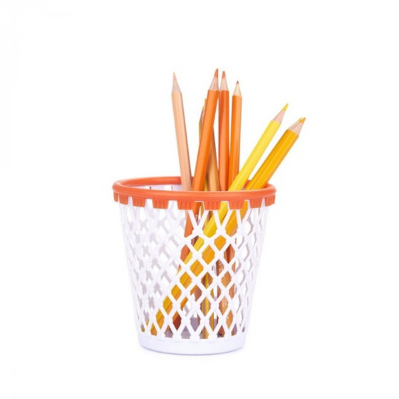 Pot à crayons panier de basket
