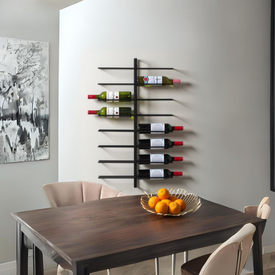 Rack mural pour 16  bouteilles de vin