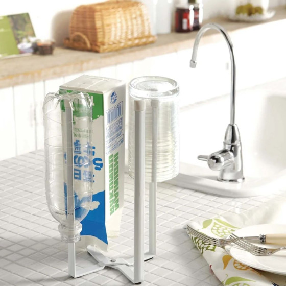 Égouttoir à bouteilles pliable