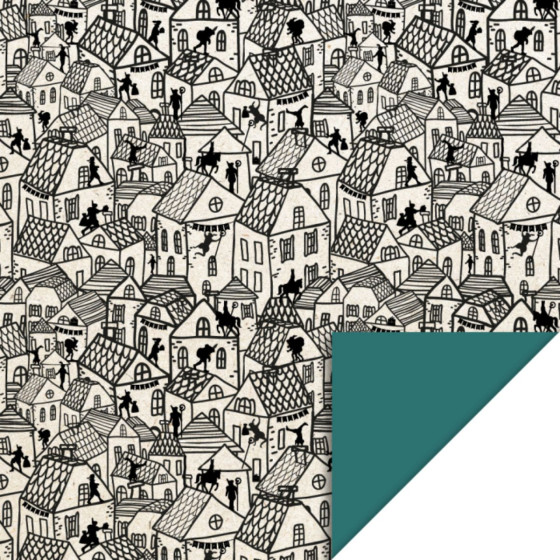 Papier cadeau à motifs noir et blanc