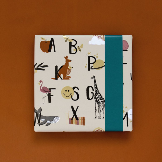 Emballage cadeau alphabet Emballage cadeau alphabet
