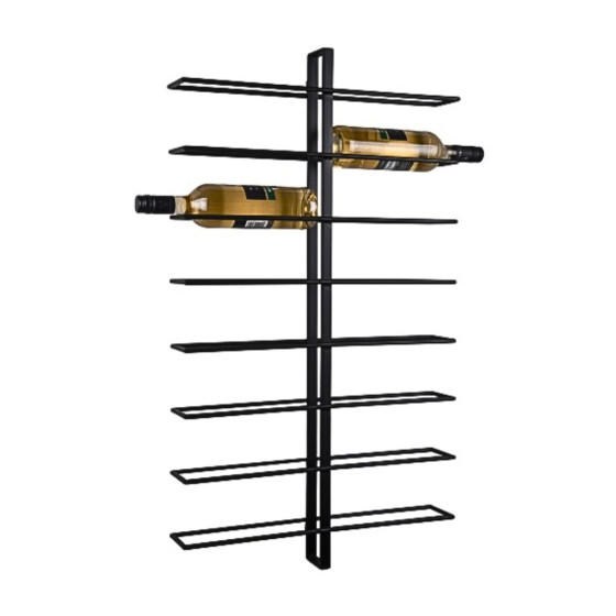 Rack mural pour 16  bouteilles de vin