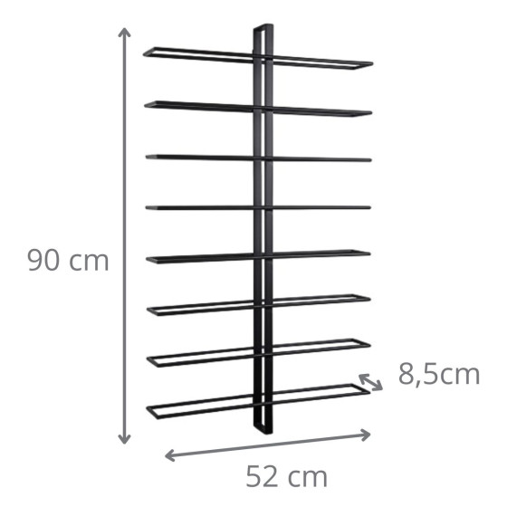 Rack mural pour 16  bouteilles de vin
