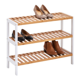 Étagère à chaussures en bois 3 niveaux
