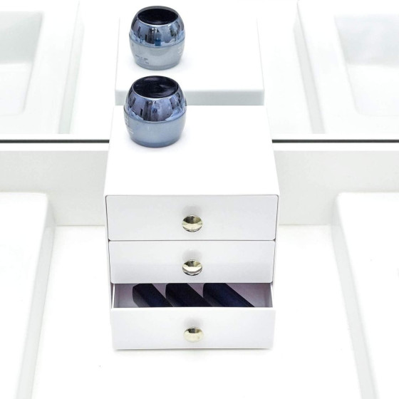 Boîte de rangement maquillage 3 tiroirs