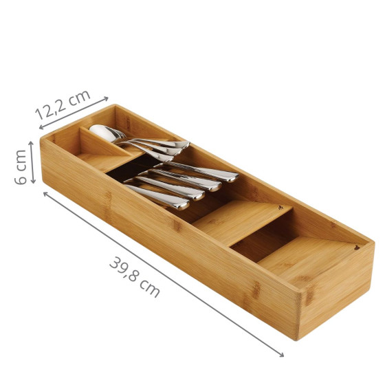 Range-couverts compact en bambou